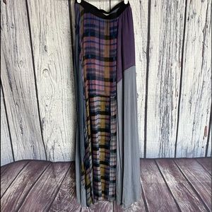 FP ONE Free People Patchwork Hippie Maxi Skirt XS